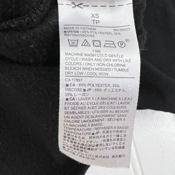 Banana Republic Womens Black Crew Neck Sweatshirt XS - Picture 3 of 6